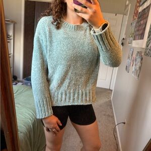 Cynthia Rowley Teal Crew Neck Sweater